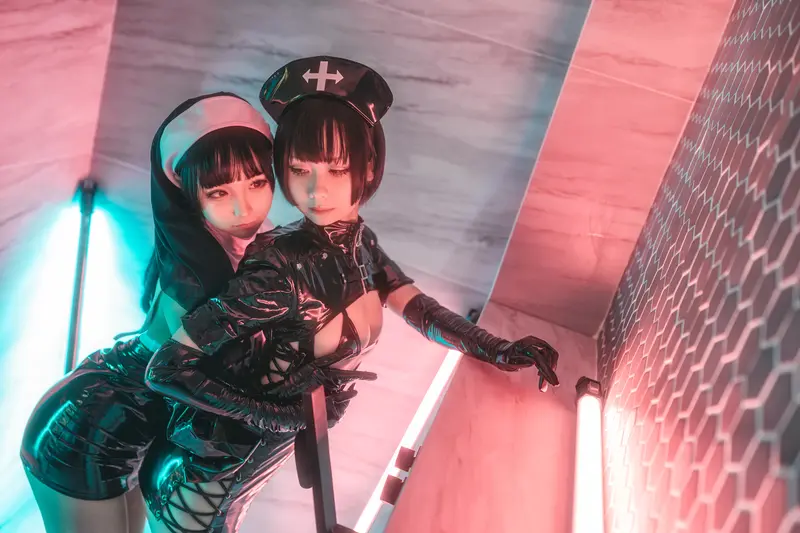 蠢沫沫 NO.71 修女×护士 – 013.webp