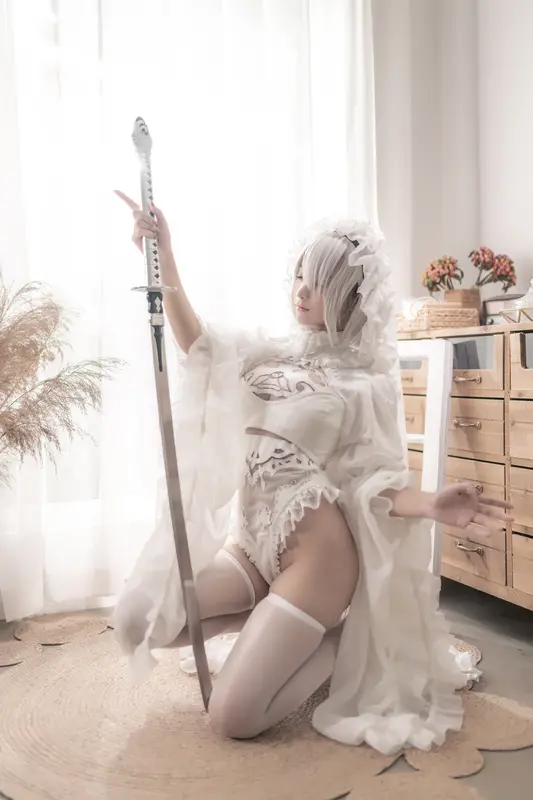蠢沫沫 NO.99 尼尔纪元 白花嫁 – 006.webp