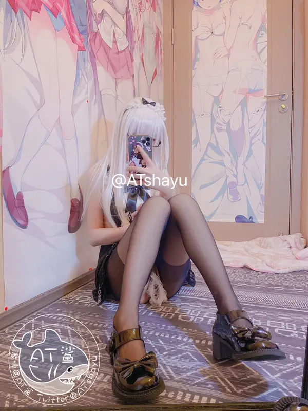 AT鲨 NO.013 女仆开档袜 – 007.webp